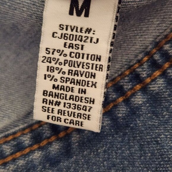 Celebrity Pink Cropped Stretch Denim Trucker Jacket Size M - Picture 6 of 6